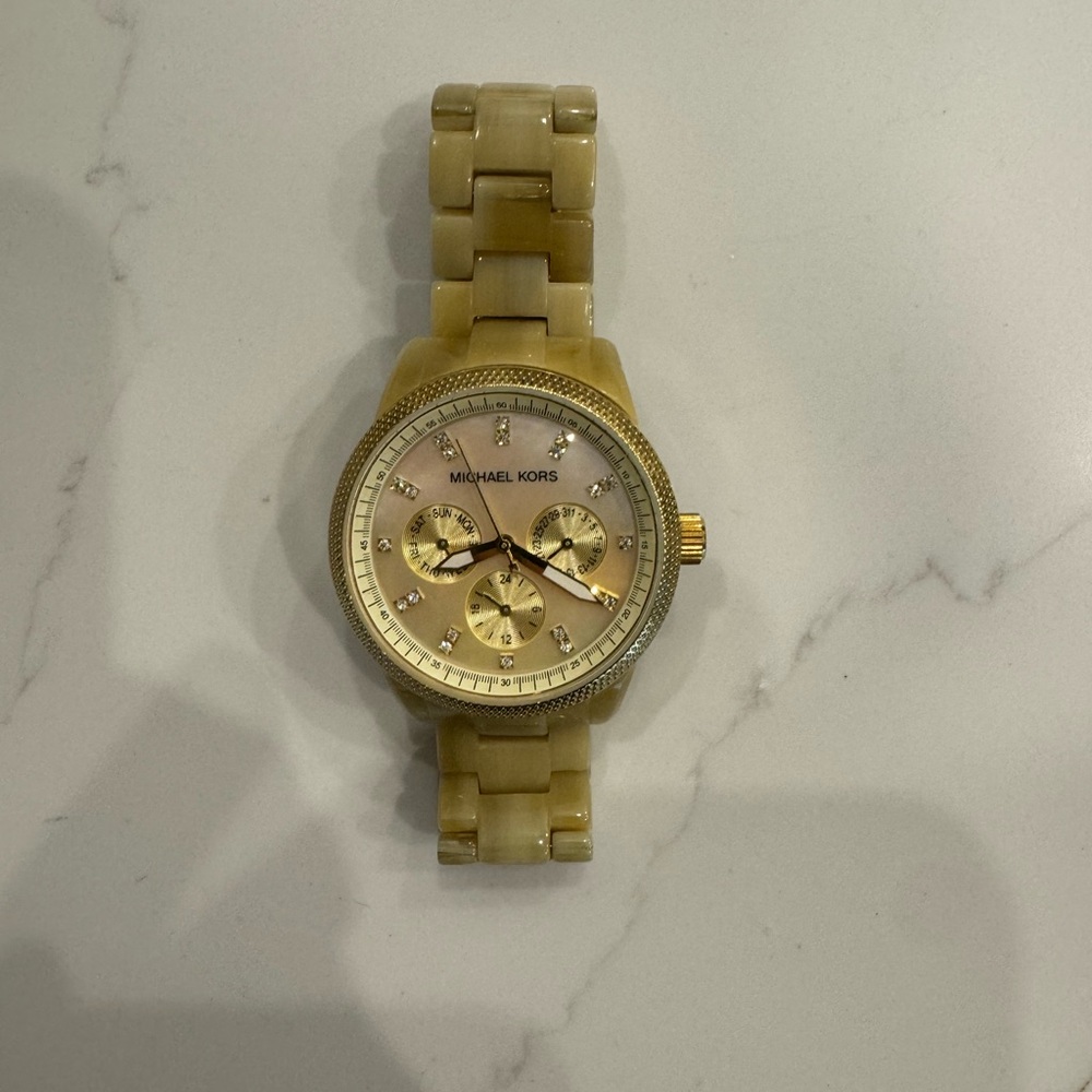 Michael Kors Yellow Ceramic Watch